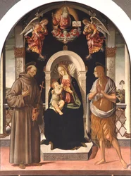 Madonna und Kind mit Heiligen